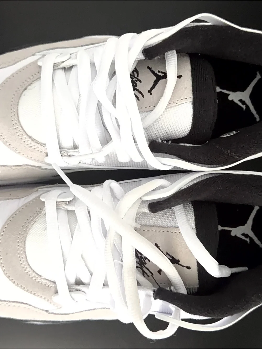 Jordan RM Men's White and Light Gray Low